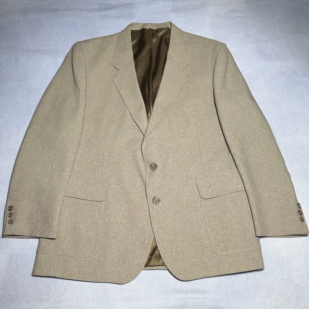 Vintage Levi's Action Suit‎ Sta-Prest Two Button Sports Blazer Jacket Men's 46R